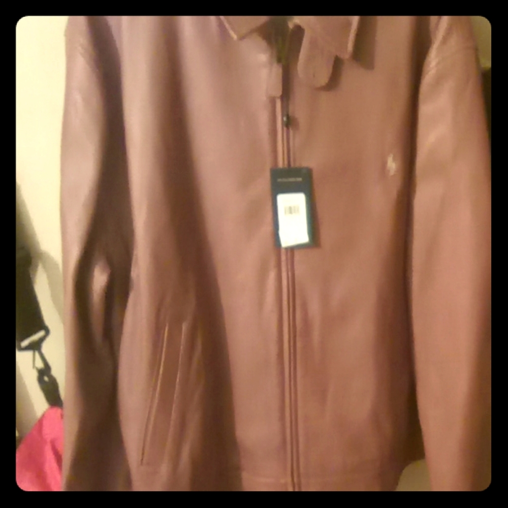 Polo Ralph Lauren Brown Leather Jacket